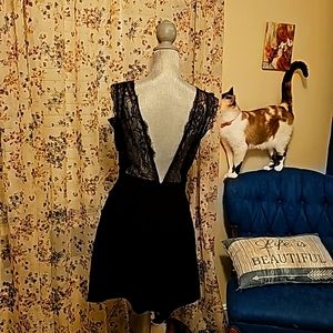 BCBG lace backless cocktail dress sz 8
